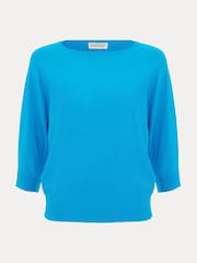 Phase Eight Blue Light Cristine Knit Jumper - Image 7 of 7