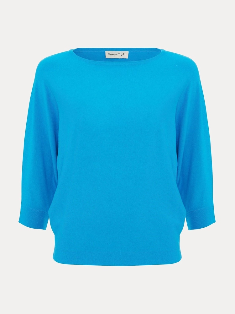 Phase Eight Blue Light Cristine Knit Jumper - Image 7 of 7