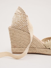 Phase Eight Gold Wedge Espadrilles - Image 8 of 8