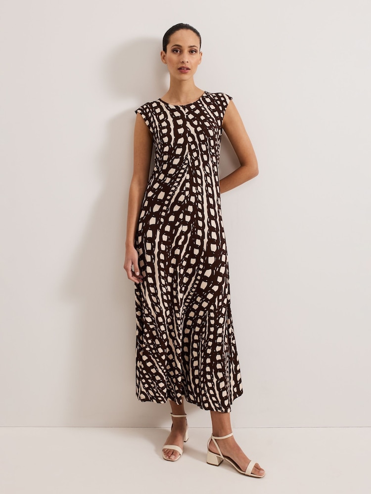 Phase Eight Brown Kristy Midaxi Dress - Image 1 of 7