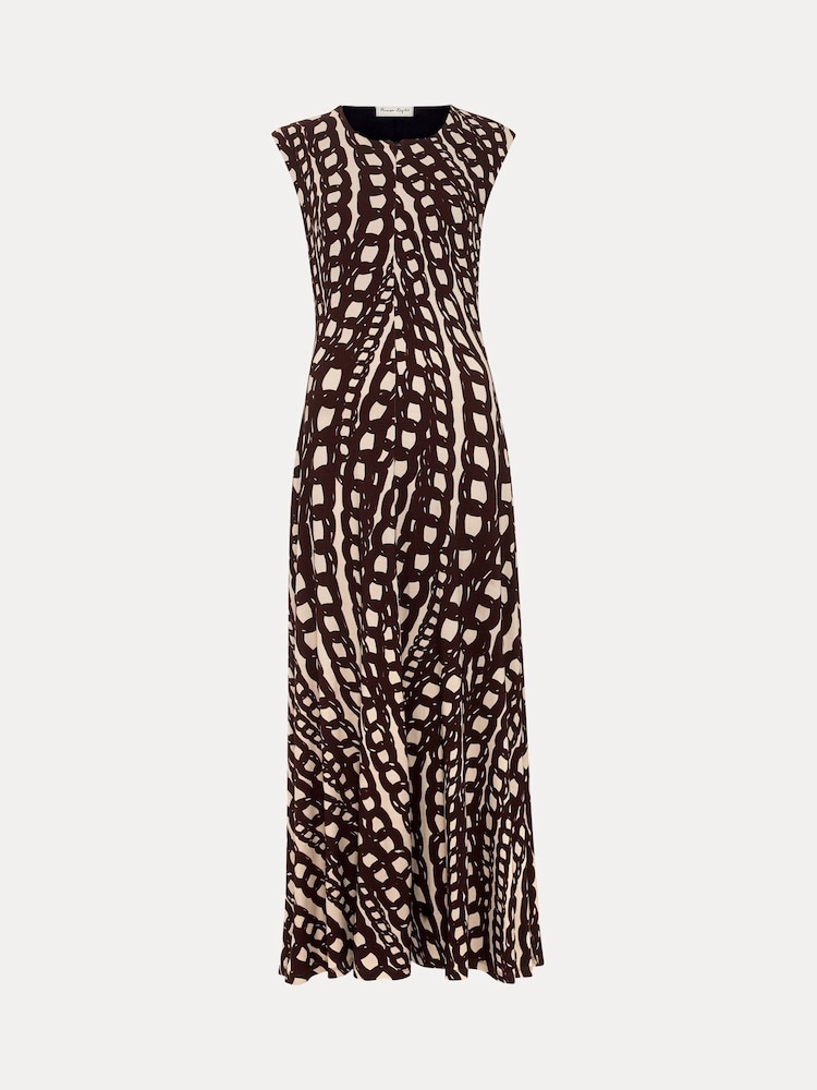 Phase Eight Brown Kristy Midaxi Dress - Image 7 of 7