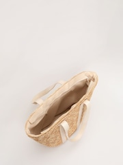 Phase Eight Natural Straw Shoulder Bag - Image 4 of 7