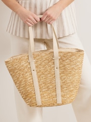 Phase Eight Natural Straw Shoulder Bag - Image 6 of 7