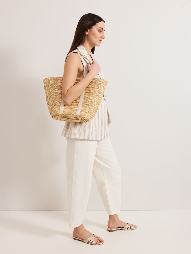 Phase Eight Natural Straw Shoulder Bag - Image 7 of 7