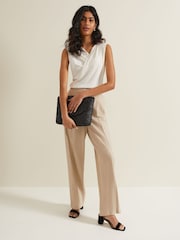 Phase Eight White Sutton Drape Top - Image 3 of 6