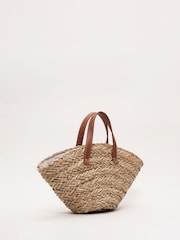 Phase Eight Natural Mini Straw Tote Bag - Image 2 of 7