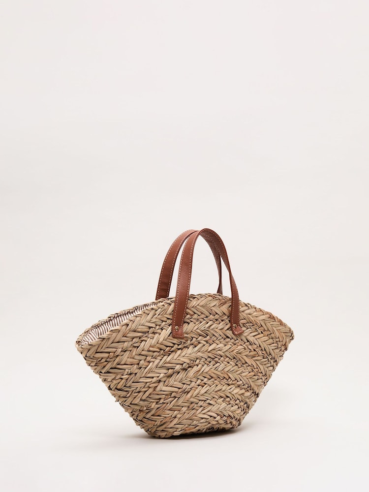 Phase Eight Natural Mini Straw Tote Bag - Image 2 of 7