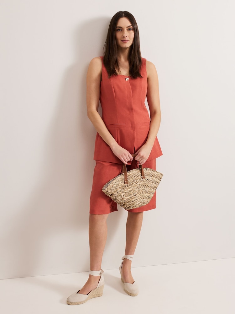 Phase Eight Natural Mini Straw Tote Bag - Image 7 of 7