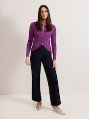 Phase Eight Purple Sharna Button Shrug - Image 3 of 6