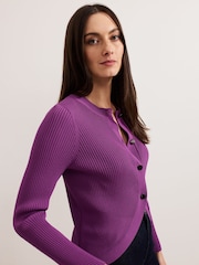 Phase Eight Purple Sharna Button Shrug - Image 4 of 6