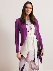 Phase Eight Purple Sharna Button Shrug - Image 5 of 6