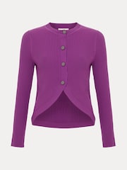 Phase Eight Purple Sharna Button Shrug - Image 6 of 6