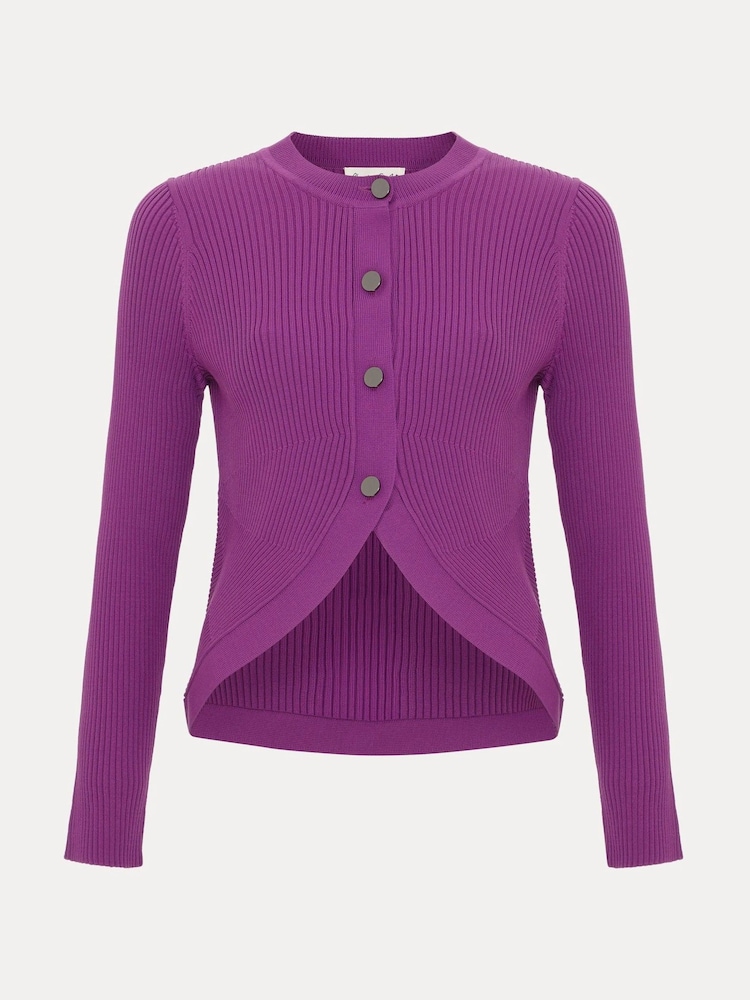 Phase Eight Purple Sharna Button Shrug - Image 6 of 6