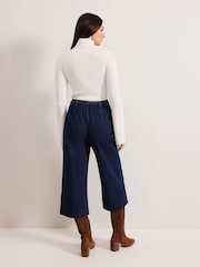 Phase Eight Blue Light Petite Aubrielle Clean Crepe Culottes - Image 2 of 7