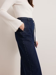 Phase Eight Blue Light Petite Aubrielle Clean Crepe Culottes - Image 4 of 7