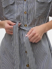 VERO MODA Blue Short Sleeve Shirt Dress - Image 4 of 4