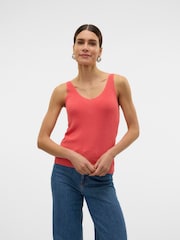 VERO MODA Pink Knitted Vest Cami Top - Image 3 of 6