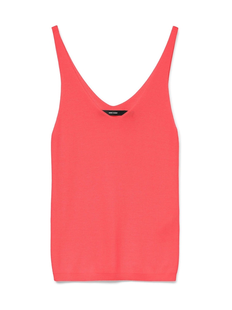VERO MODA Pink Knitted Vest Cami Top - Image 6 of 6