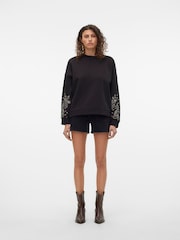 VERO MODA Black Mid Rise Denim Shorts - Image 5 of 7