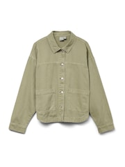 VERO MODA Green Denim Shacket - Image 7 of 7