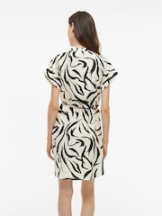 VILA Grey Belted Short Shirt Dress - Image 3 of 6