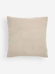 Dark Natural 43 x 43cm Velvet Abstract Lustre Cushion - Image 2 of 3