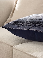 Navy 59 x 59cm Fem Chic Velvet Abstract Cushion - Image 3 of 5