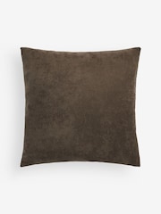Mocha Brown 59 x 59cm Velvet Curve Cushion - Image 4 of 5