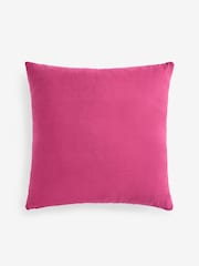 Fuchsia Pink 50 x 50cm Velvet Spot Cushion - Image 4 of 5
