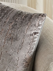 Charcoal Grey 43 x 43cm Fem Chic Velvet Abstract Cushion - Image 2 of 5