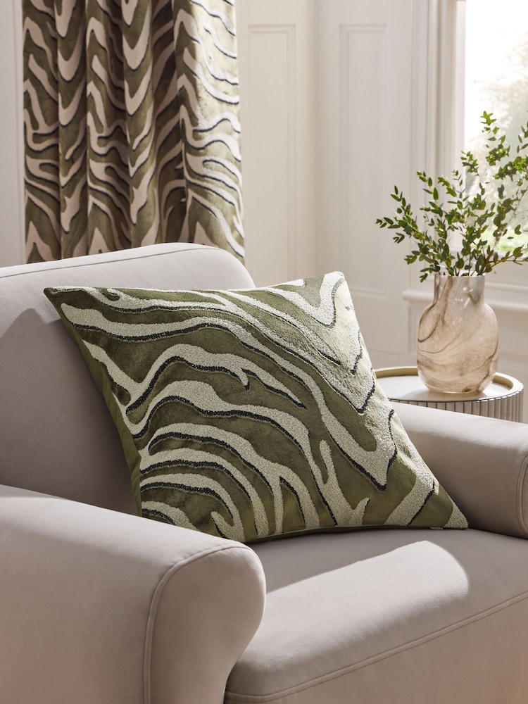 Velvet Animal Print Cushion - Imagem 1 de 5
