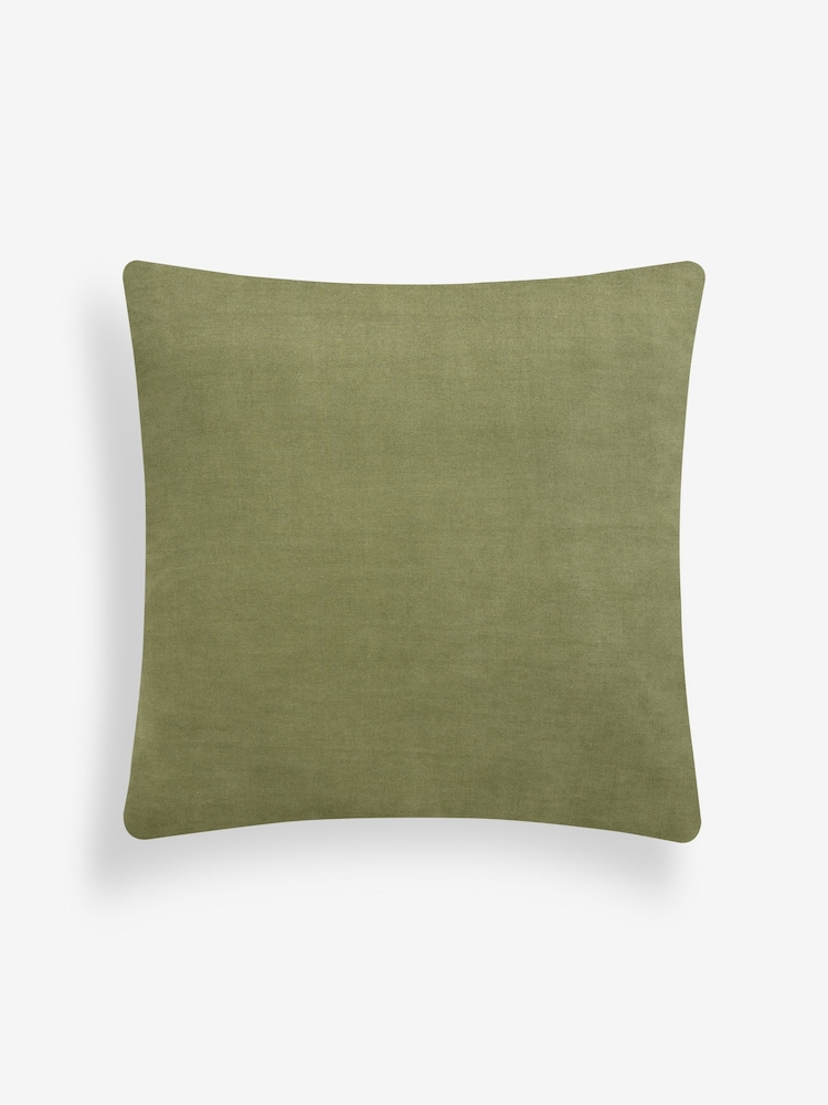 Green Collection LuxeVelvet Animal Print 50 x 50cm Cushion - Image 4 of 5