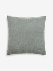 Charcoal Grey 59 x 59cm Fem Chic Velvet Abstract Cushion - Image 4 of 5