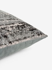 Charcoal Grey 59 x 59cm Fem Chic Velvet Abstract Cushion - Image 5 of 5