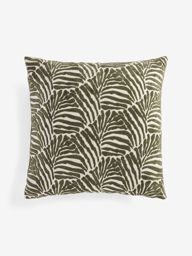 Green Collection Luxe Palm Leaf Cushion - Image 1 of 3