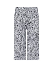 M&Co Blue Petite Rayon Culotte Trousers - Image 6 of 6