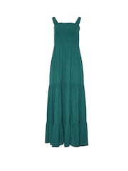 Long Tall Sally Green Strappy Tiered Dress - Image 6 of 6