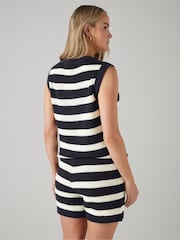 Long Tall Sally White Stripe Coord Shorts - Image 4 of 6