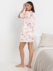 PixieGirl Petite Satin Western Boot Shirt And Shorts Set - صورة 3 من 5