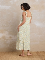 PixieGirl Petite Natural Tie Strap Midi Dress - Image 3 of 5