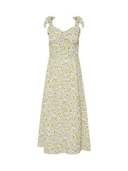 PixieGirl Petite Natural Tie Strap Midi Dress - Image 5 of 5