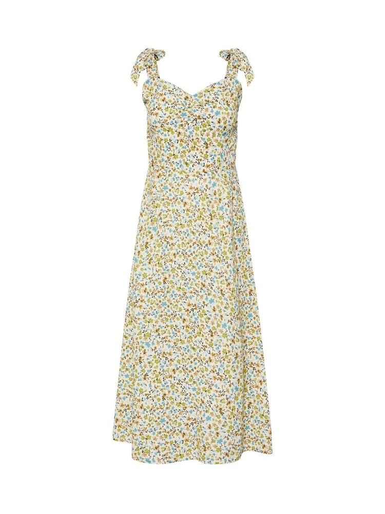 PixieGirl Petite Natural Tie Strap Midi Dress - Image 5 of 5