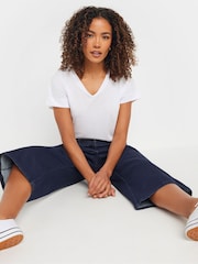 M&Co Blue Wide Leg Crop Jeans - Image 4 of 5