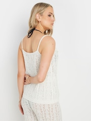 Long Tall Sally Natural Pointelle Knitted Camisole - Image 3 of 6