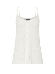 Long Tall Sally Natural Pointelle Knitted Camisole - Image 6 of 6