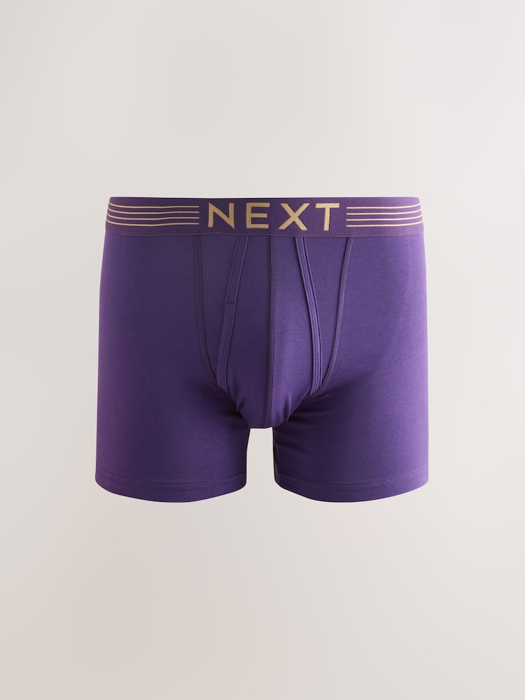 Rich Navy/Purple/Orange 10 pack A-Front Boxers - Image 2 of 14 Rich Navy/Purple/Orange 10 pack A-Front Boxers - Image 2 of 14