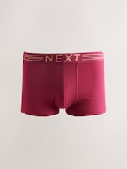 Purple/ Orange/ Pink/ Blue Gold Waistband 10 pack Cotton Rich Blend Hipsters Boxers - Image 12 of 14