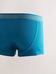 Purple/ Orange/ Pink/ Blue Gold Waistband 10 pack Cotton Rich Blend Hipsters Boxers - Image 3 of 14