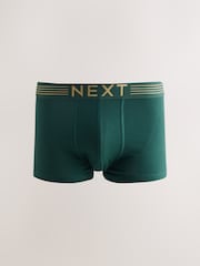 Purple/ Orange/ Pink/ Blue Gold Waistband 10 pack Cotton Rich Blend Hipsters Boxers - Image 4 of 14