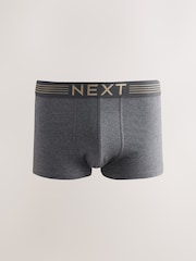 Purple/ Orange/ Pink/ Blue Gold Waistband 10 pack Cotton Rich Blend Hipsters Boxers - Image 5 of 14
